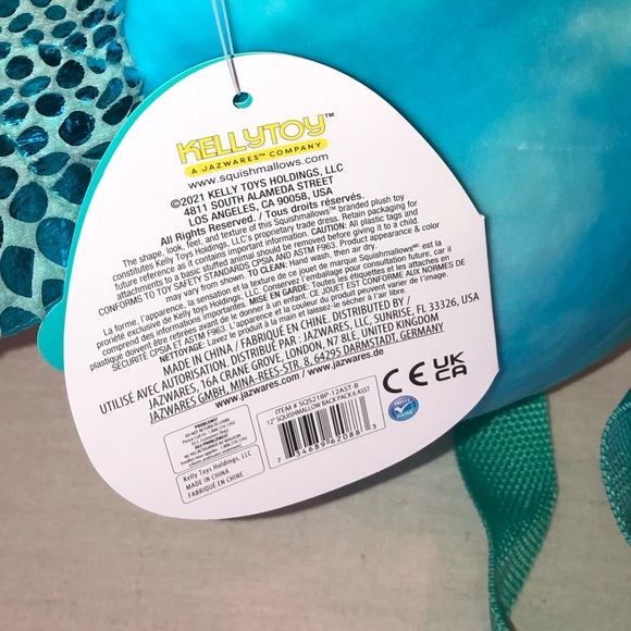 ✨NWT✨ Squishmallows Kellytoy 12" Plush Doll Soft Backpack Shantira Series 2 - Picture 5 of 10